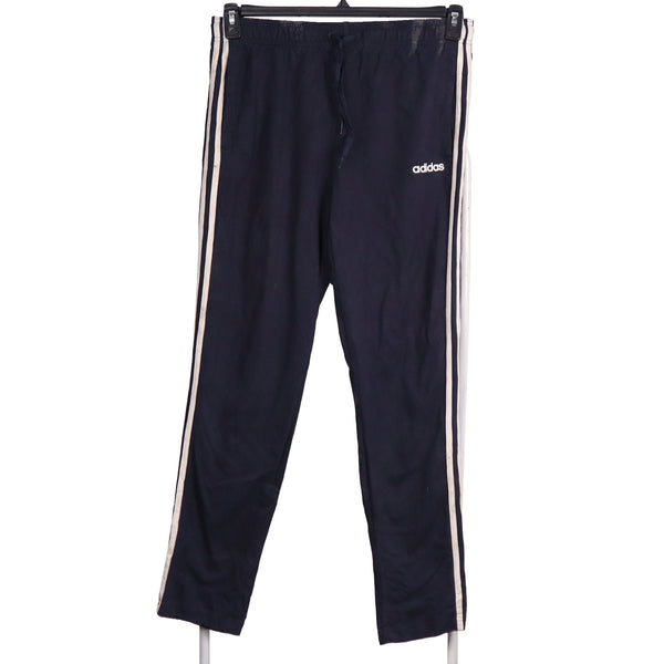 Adidas 90's Elasticated Waistband Drawstrings Trousers / Pants Medium Navy Blue