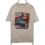 Gildan 90's NASCAR Short Sleeve Crewneck T Shirt XLarge White