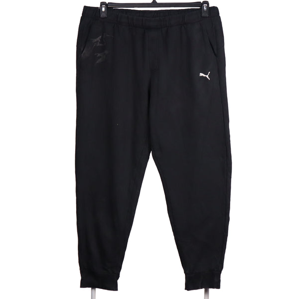 Puma 90's Drawstring Elasticated Waistband Joggers / Sweatpants XLarge Black