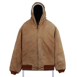 Carhartt 90's Hooded Heavyweight Workwear Jacket Large Brown