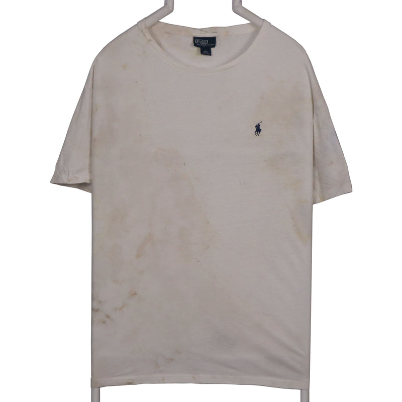 Polo Ralph Lauren 90's Short Sleeve Crewneck T Shirt Large White
