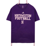 Adidas 90's College Football Short Sleeve Crewneck T Shirt Large Purple