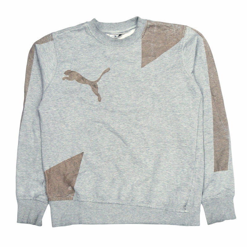 Puma 90's Crewneck Pullover Sweatshirt Small Grey
