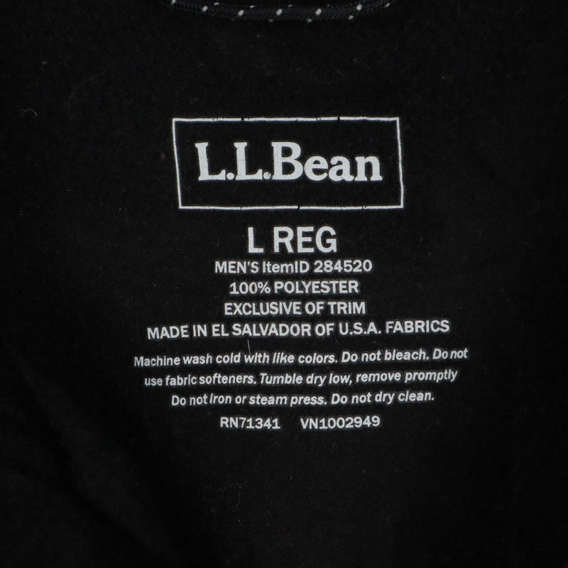 L.L.Bean 90's Long Sleeve Zip Up Vests Large Black