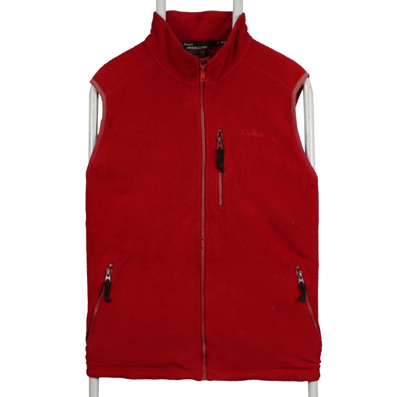 L.L.Bean 90's Vest Sleeveless Gilet Zip Up Vests XLarge (missing sizing label) Red