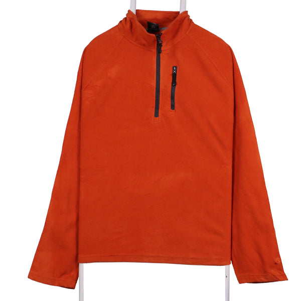 Starter 90's Quarter Zip Fleece Long Sleeve Fleece Jumper XLarge Orange