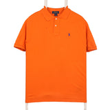 Polo Ralph Lauren 90's Short Sleeve Button Up Polo Shirt Large Orange