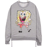 Jerzees 90's Spongebob Crewneck Sweatshirt Medium Grey