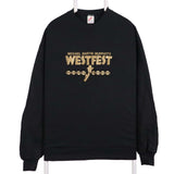 Jerzees 90's Westfest Crewneck Sweatshirt Large Black