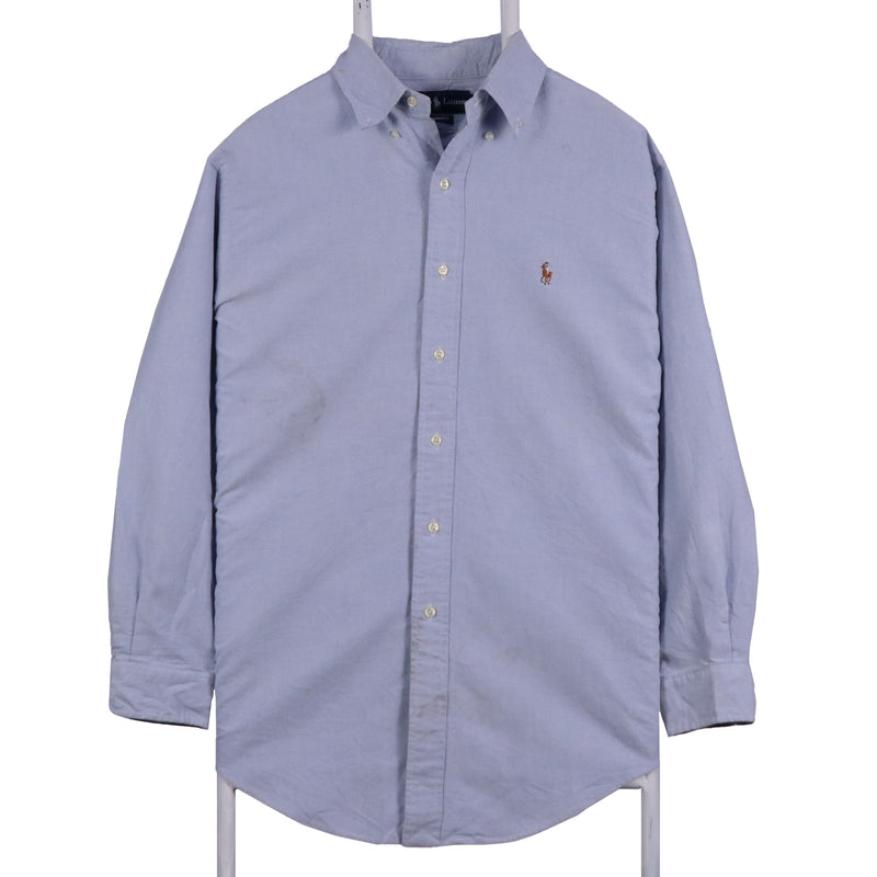 Polo Ralph Lauren 90's Yarmouth Long Sleeve Button Up Shirt Medium Blue