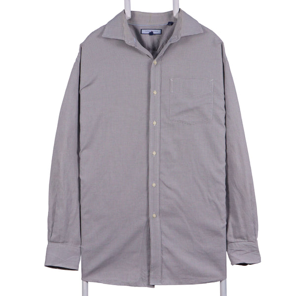 Tommy Hilfiger 90's Long Sleeve Button Up Check Shirt XLarge Grey