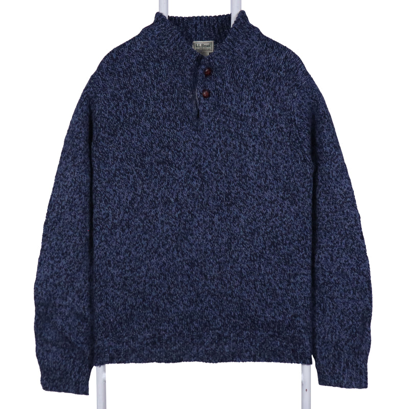 L.L.Bean 90's Knitted Jumper / Sweater Medium Navy Blue