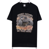 Gildan 90's Printed Short Sleeve T Shirt Large Black