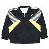 Adidas 90's Retro Lightweight Track Jacket Quarter Zip Windbreaker 34 x 36 Black