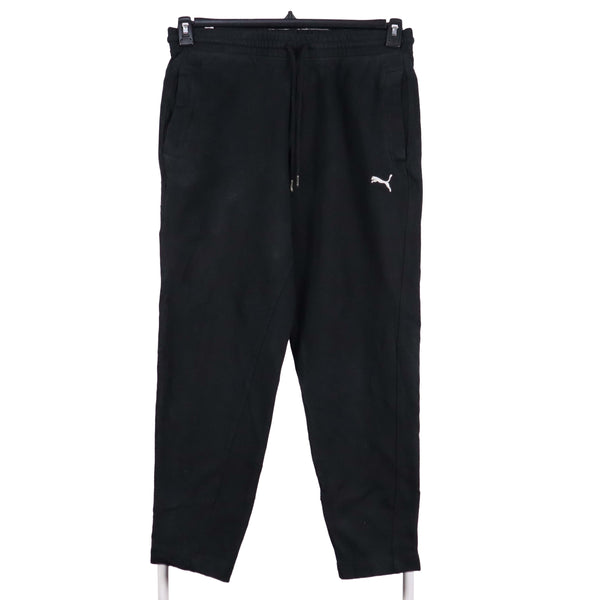 Puma 90's Elasticated Waistband Drawstrings Joggers / Sweatpants Medium Black