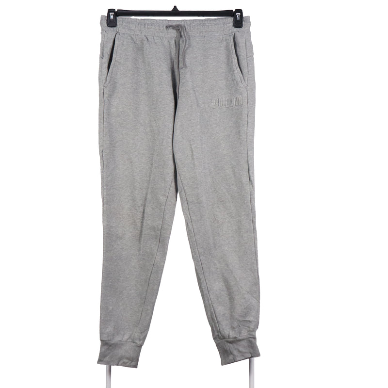 Puma 90's Elasticated Waistband Drawstrings Joggers / Sweatpants Large Grey