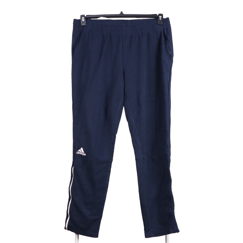 Adidas 90's Drawstring Elasticated Waistband Spellout Logo Joggers / Sweatpants Large Navy Blue