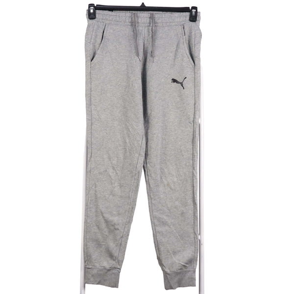 Puma 90's Elasticated Waistband Drawstrings Joggers / Sweatpants Small Grey