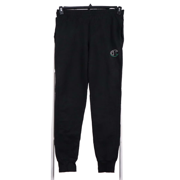 Champion 90's Drawstring Elasticated Waistband Joggers / Sweatpants Medium Black