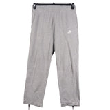 Nike 90's Drawstring Elasticated Waistband Swoosh Joggers / Sweatpants Medium Grey