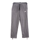 Nike 90's Drawstring Elasticated Waistband Swoosh Joggers / Sweatpants Large Grey