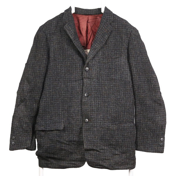 Harris Tweed   Blazer Large Navy Blue