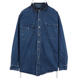 Hunt Club 90's Button Up Denim Long Sleeve Shirt XLarge Blue