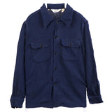 Woolruch 90's Flannel Button Up Long Sleeve Shirt Large Navy Blue