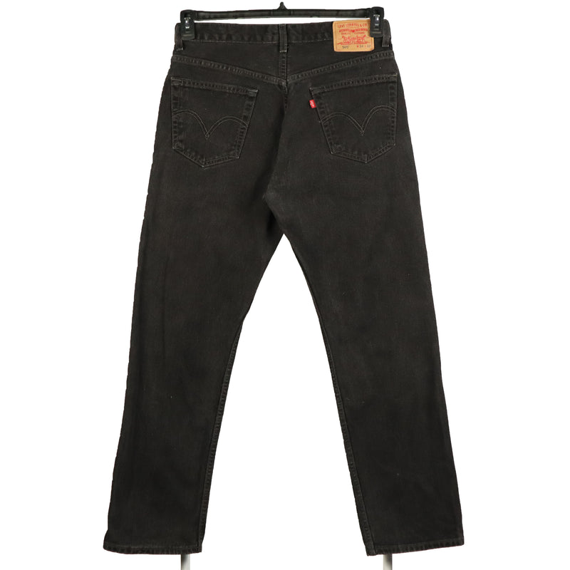 Levi's 90's 505 Denim Regular Fit Jeans / Pants 34 x 32 Black