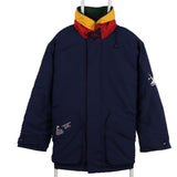 Helly Hansen 90's Hood in collar Waterproof Puffer Jacket XLarge Navy Blue
