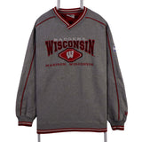 Lee Sport 90's Wisconsin Badgers College Crewneck Sweatshirt XLarge Grey