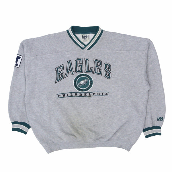 Lee 90's Philadelphia Eagles NFL Sweatshirt XLarge Grey