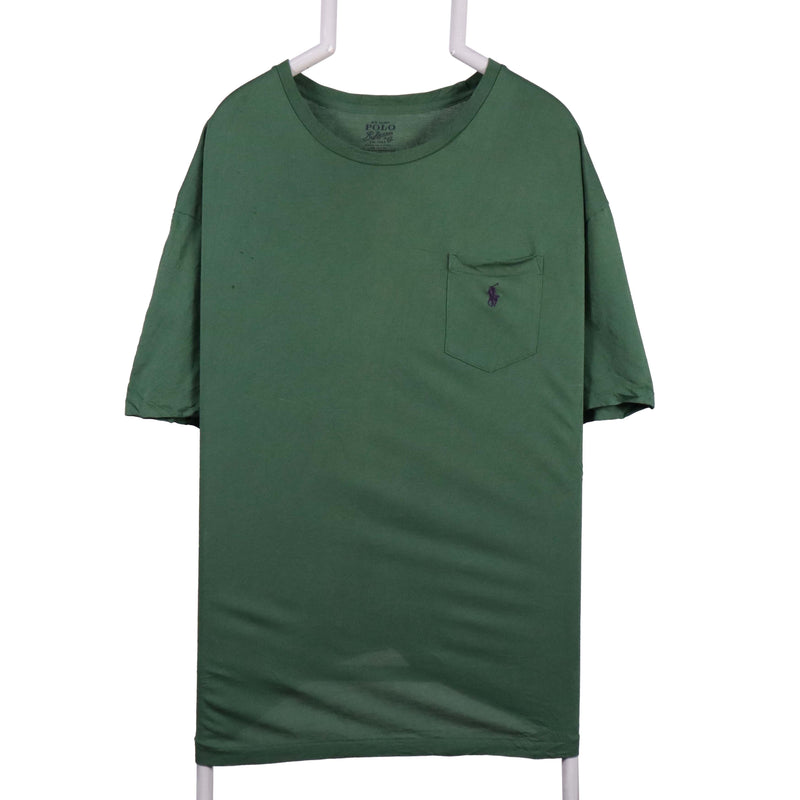 Polo Ralph Lauren 90's Single Stitch Short Sleeve Crewneck T Shirt XXLarge (2XL) Green