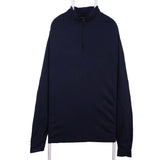 Chaps 90's Quarter Zip Long Sleeve Jumper XXLarge (2XL) Navy Blue