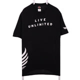 Harley Davidson 90's Live Unlimited Short Sleeve Button Up T Shirt Large Black