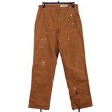 Carhartt 90's Paint Carpenter Workwear Denim Trousers / Pants 34 x 34 Brown