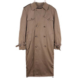 London Fog 90's Long Trench Coat Large Brown