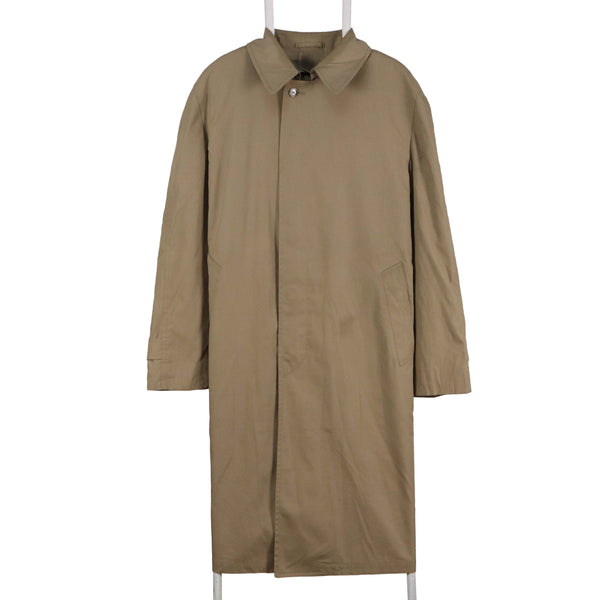 London Fog 90's Long Button Up Trench Coat Medium Brown