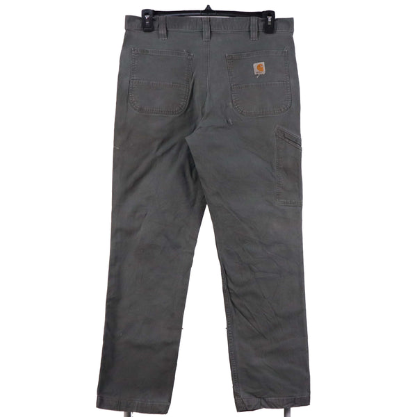 Carhartt 90's Carpenter Workwear Cargo Baggy Denim Trousers / Pants 36 x 32 Black