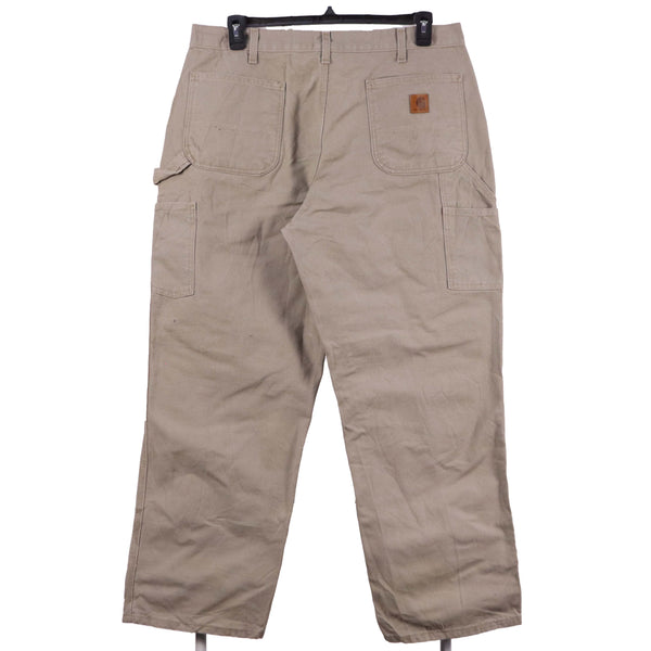 Carhartt 90's Carpenter Workwear Cargo Baggy Jeans / Pants 38 Beige