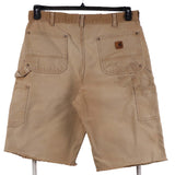 Carhartt 90's Denim Carpenter Workwear distressed  Shorts 36 x 34 Brown