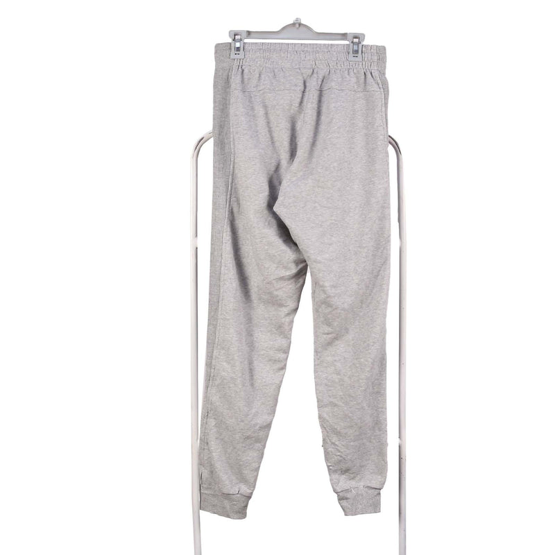Adidas 90's Jogging Bottoms cuffed Elasticated Waistband Drawstrings Trousers / Pants Medium Grey
