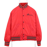 Holloway 90's Button Up Nylon Sportswear Windbreaker Jacket Medium Red