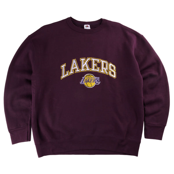 NBA 90's Lakers NBA Crewneck Sweatshirt Large Purple