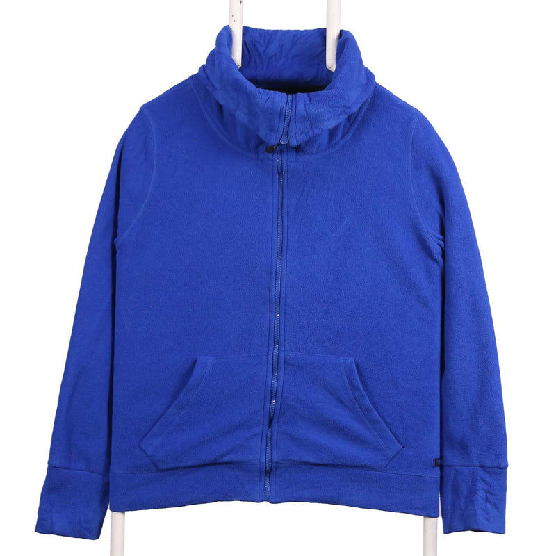 Calvin Klein 90's Fleece Zip Up Turtle Neck Fleece Jumper Medium Blue