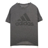 Adidas 90's Short Sleeve Printed Spellout Logo T Shirt Large Grey