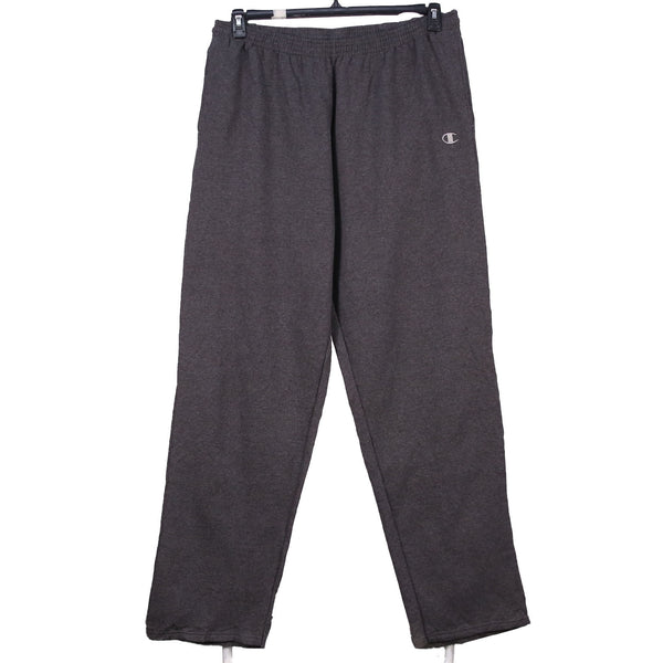 Champion 90's Elasticated Waistband Drawstrings Straight Leg Single Stitch Trousers / Pants XLarge Grey