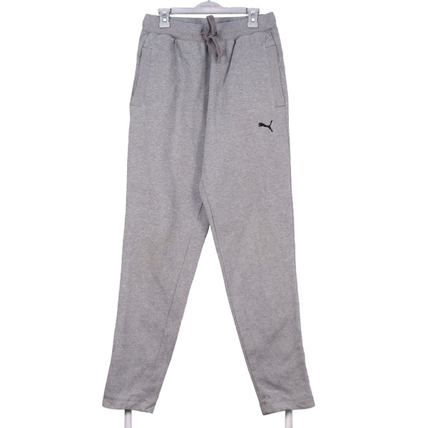 Puma 90's Elasticated Waistband Drawstrings Joggers / Sweatpants Medium Grey