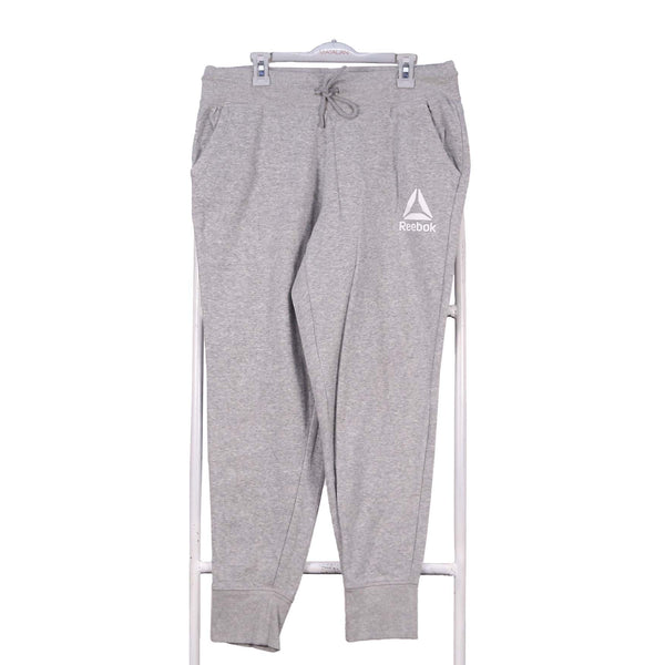 Reebok 90's Elasticated Waistband Drawstrings Joggers / Sweatpants Large Grey