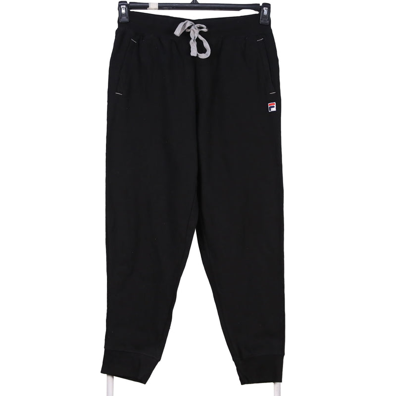 Fila 90's Drawstring Elasticated Waistband Joggers / Sweatpants Medium Black
